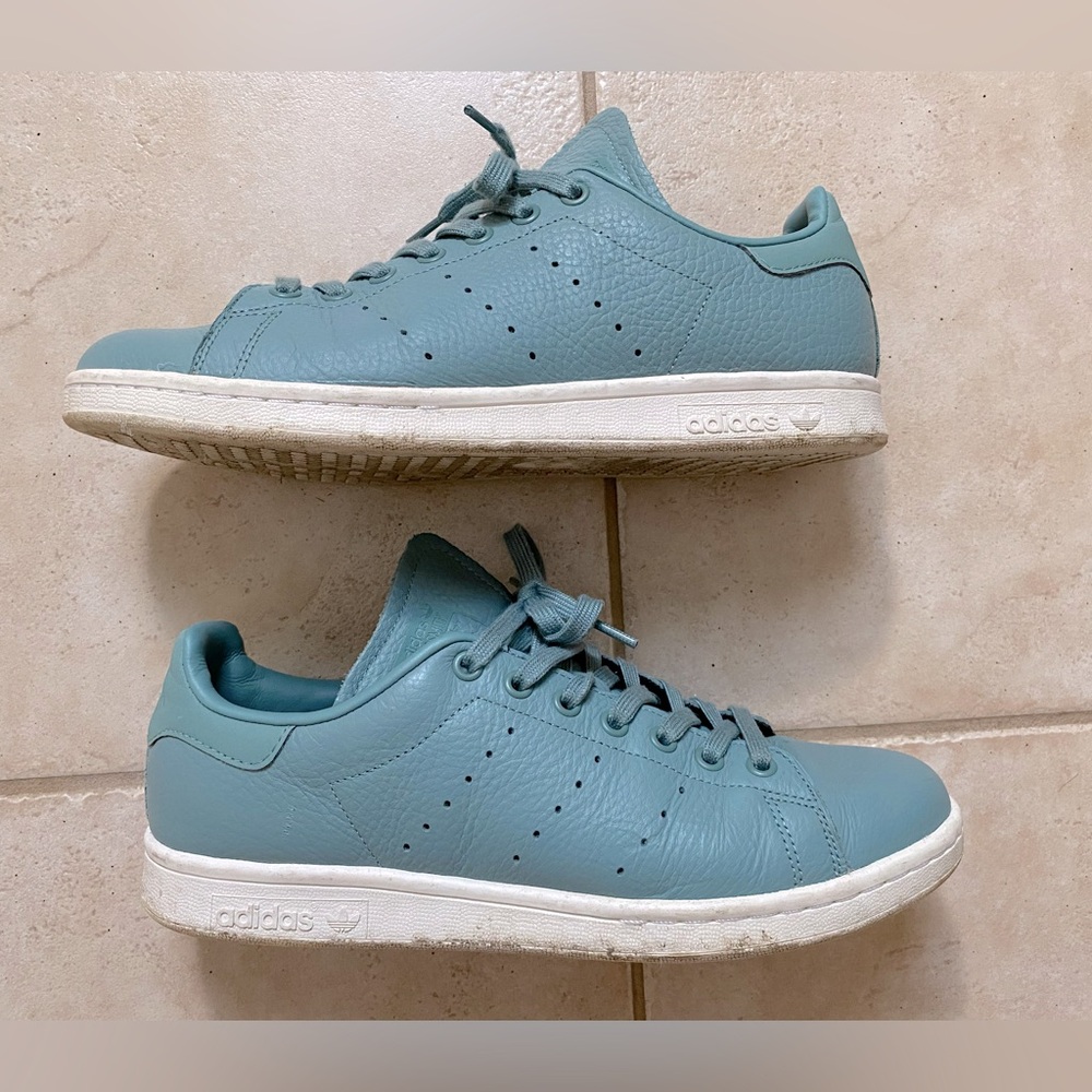 Adidas leather Stan Smith sneakers in unique Sage Green